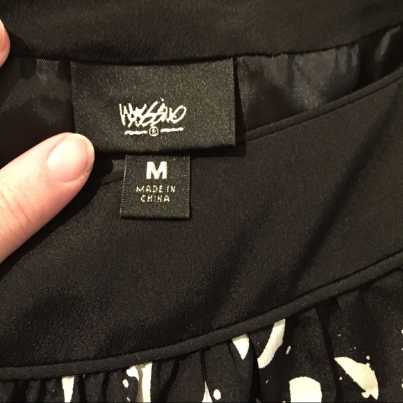 Mossimo polka dot dress shift dress black and white Medium dress sleeveless - Picture 2 of 11